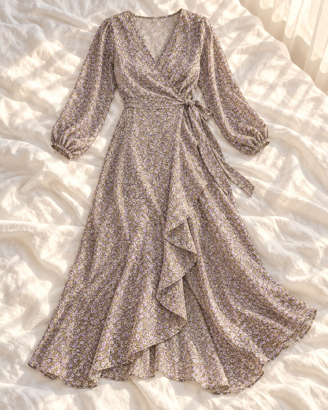 Floral flowy maxi dress