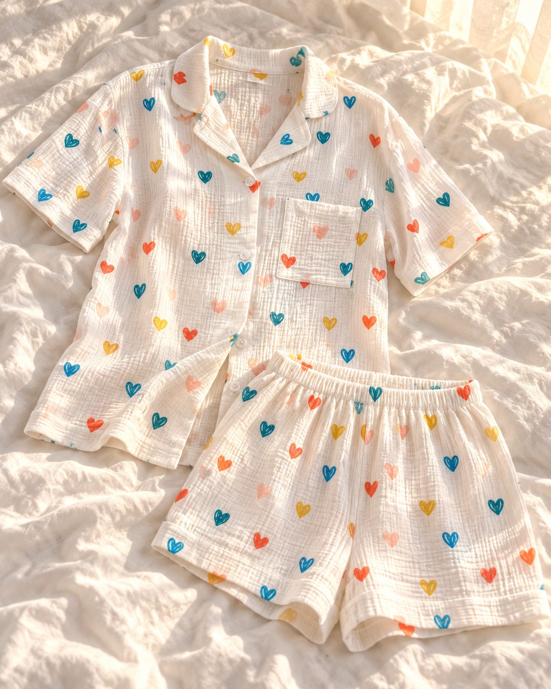 Muslin gauze pyjama set